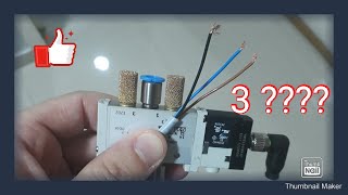 Como ligar válvula solenoide com 3 fios