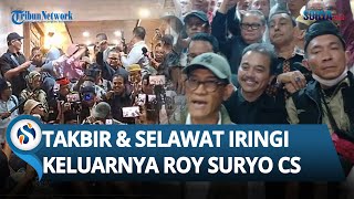 TAKBIR MENGGEMA hingga Emak-emak Selawatan saat Iringi Roy Suryo Cs Keluar dari Polda Metro Jaya