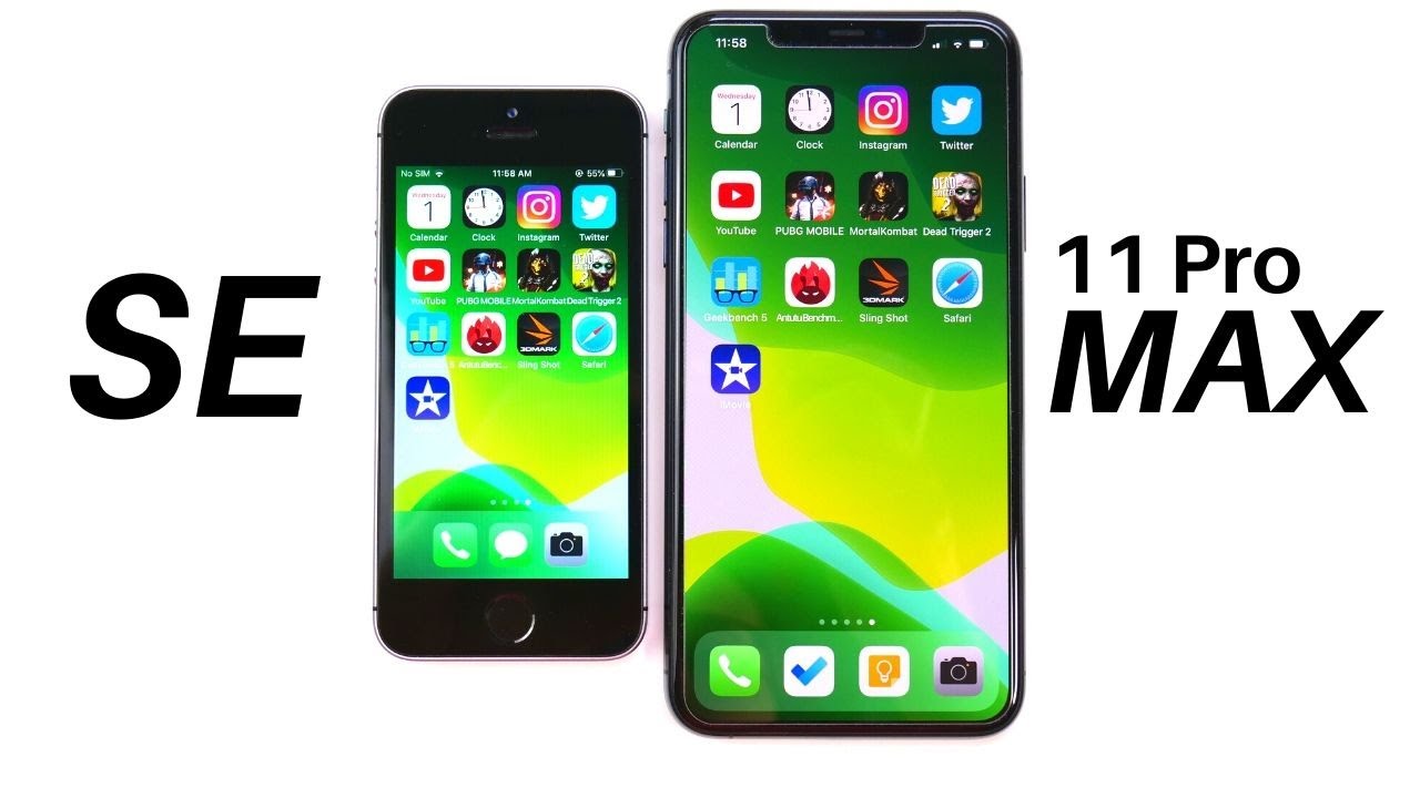 iPhone SE vs iPhone 11 Pro Max Speed Test!