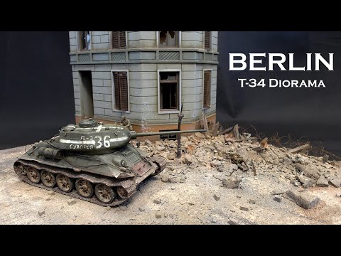 BERLIN T-34  Diorama scale 1:35