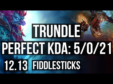 TRUNDLE vs FIDDLESTICKS (JNG) | 5/0/21 | NA Grandmaster | 12.13