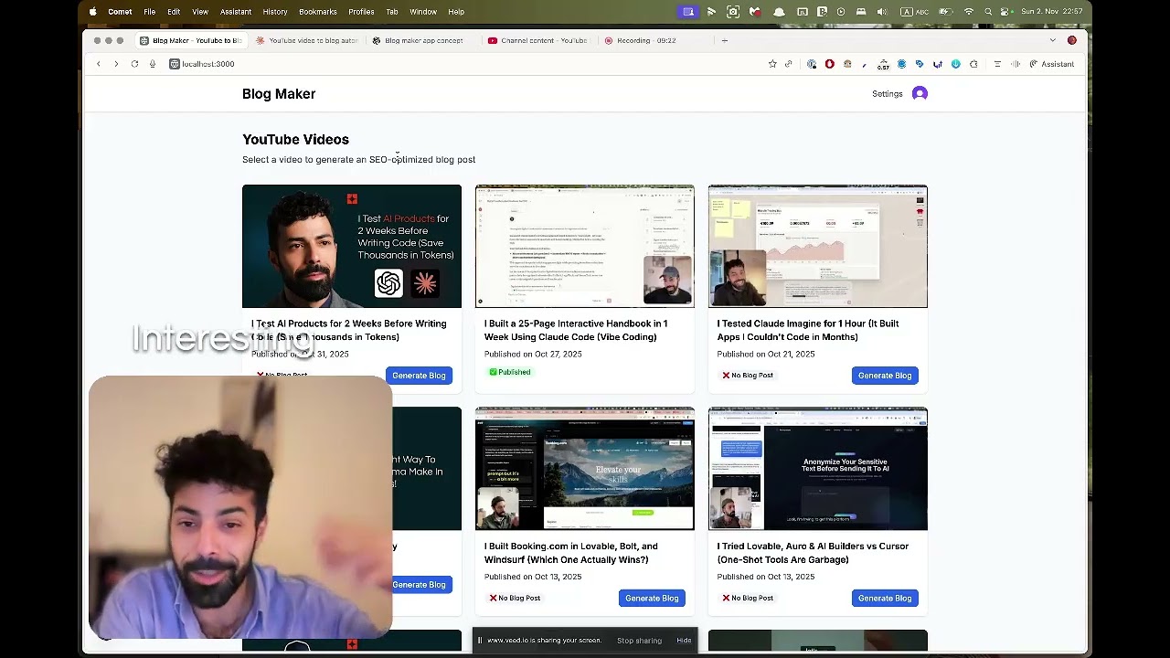 Blog Automation App in 2 Weeks Using Claude Code