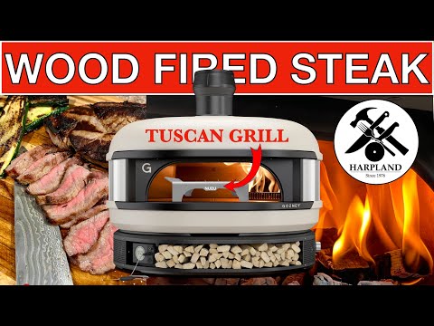 Gozney Dome - NY Strip Steaks on Tuscan Grill
