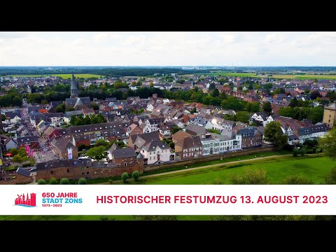 650 Jahre Stadt Zons: Großer Historischer Festumzug 13. August 2023