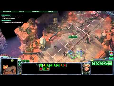Starcraft 2 Wings of Liberty Liberation Day Mar Sara Missions Campaign Walkthrough Hard