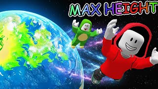JJ and Mikey Reaching MAX HEIGHT FLY TO SPACE in Roblox ?!