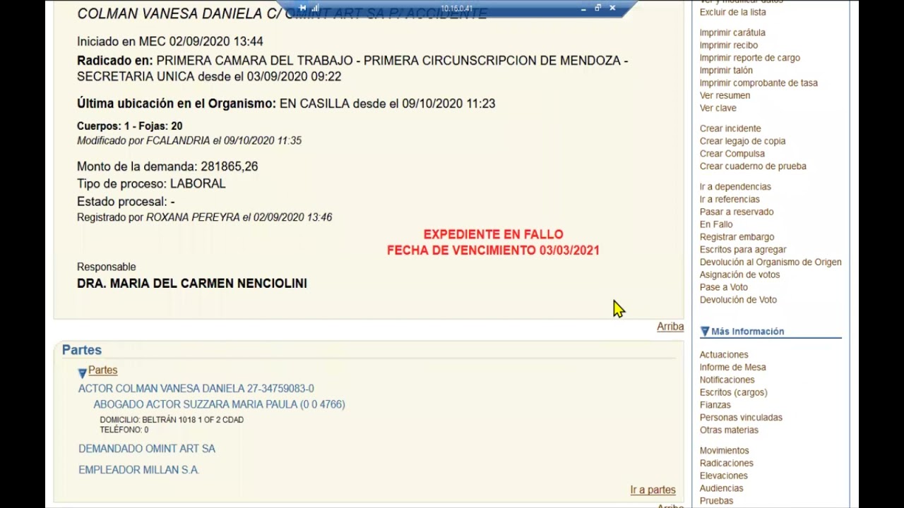 IURIX. DEVOLUCIÓN DE VOTO
