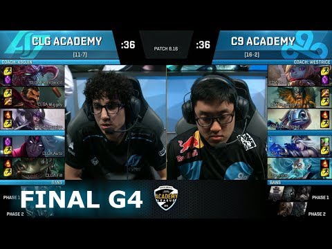 Cloud 9 Academy vs CLG Academy | Game 4 Finals NA Academy League Summer 2018 | C9A vs CLGA G4