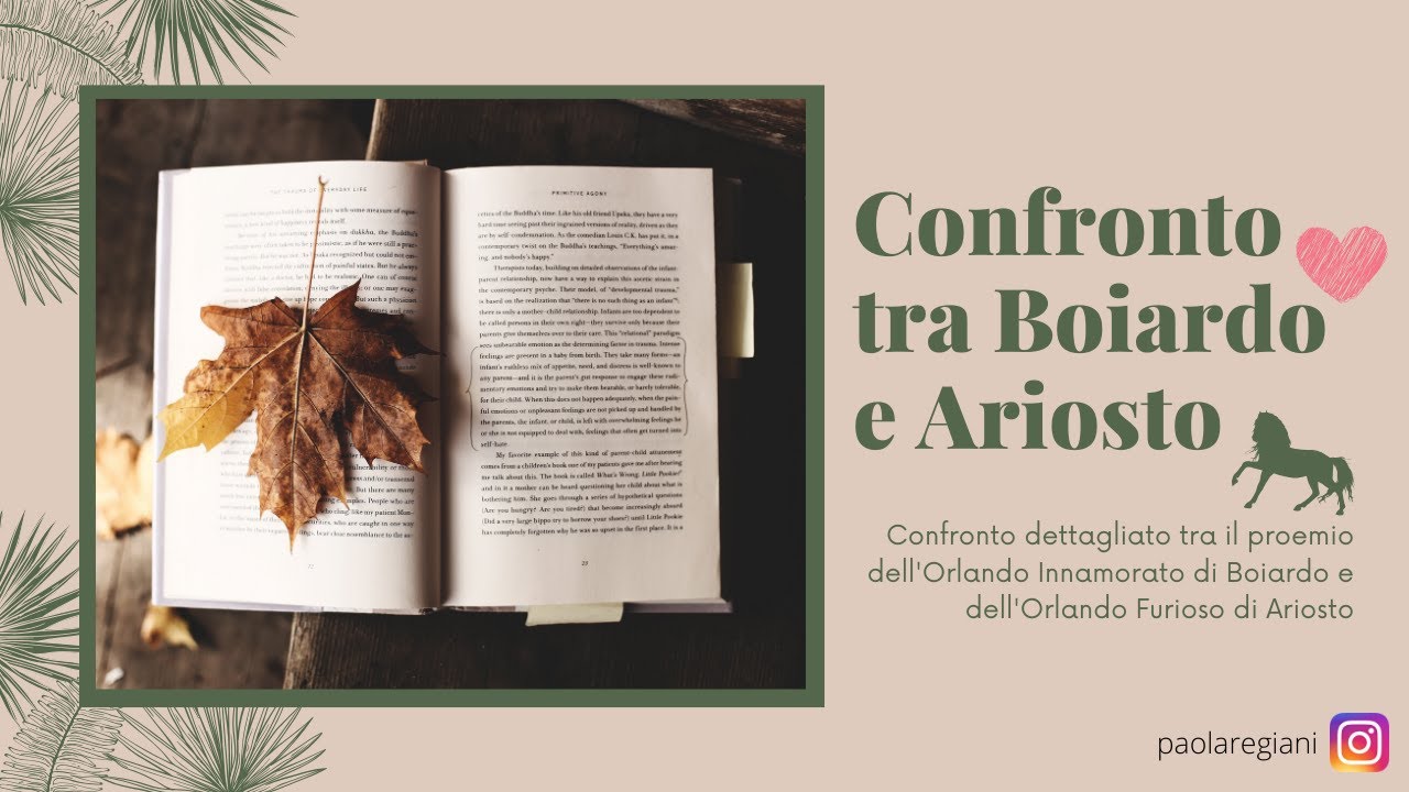 Confronto tra il proemio dell'Orlando Innamorato di Boiardo e dell'Orlando Furioso di Ariosto