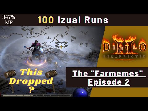 100 Izual Runs | Diablo 2 Resurrected: Loot Highlight "Farmemes"
