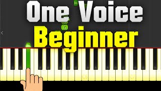 Download lagu Rokudenashi -Just One Voice (Tada Koe Hitotsu) - BEGINNER Piano Tutorial   Music Sheets mp3