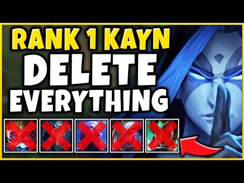 #1 KAYN WORLD DELETE EVERYTHING IN SIGHT (BLUE KAYN VS. 5 RANGED) - League of Legends