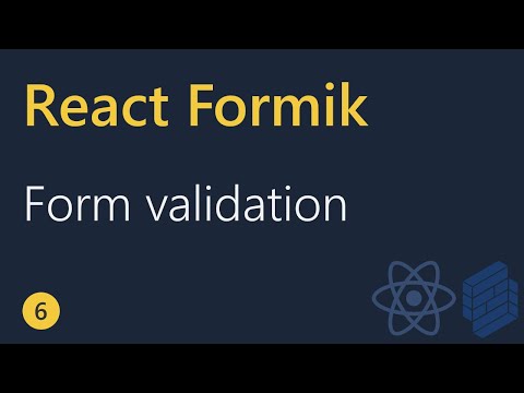 React Formik Tutorial 6 Form validation