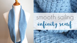 How To Crochet The Smooth Sailing Infinity Scarf (Tunisian Crochet)
