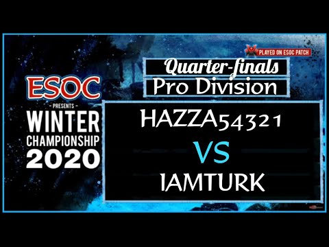 [AoE3] Hazza54321 vs iamturk (Bo7) — Pro Division Quarter-Finals — ESOC Winter Championship 2020