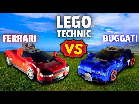 🚗 LEGO TECHNIC: Ferrari vs Bugatti – The Ultimate Battle Begins! 🔥