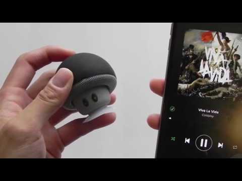 thumbnail video image 2 of Mini Bocina Hongo Bluetooth Impermeable Recargable Color Negro ADA Impermeable, 2 of 5