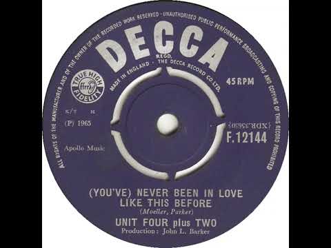 UK New Entry 1965 (125) Unit Four Plus Two - (You've) Never Been In Love Like This Before