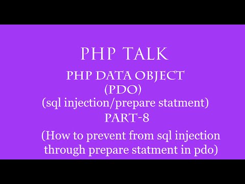 Pdophp Data Object In Hindi Part 8sql Injectionprepare Statementprevent From Sql Injection
