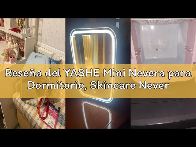 Vídeo relacionado con YASHE Mini Nevera para Dormitorio, Skincare Nevera con Espejo LED, Pequeña Nevera de 4L Portátil, Calentador y Enfriador Termoeléctrico 220V AC / 12V DC para Coche, Oficina, Dormitorio (blanca)