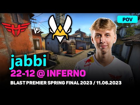 CSGO POV Heroic jabbi (22/12) vs Vitality (inferno) @ BLAST Premier Spring Final 2023 / Jun 11, 2023
