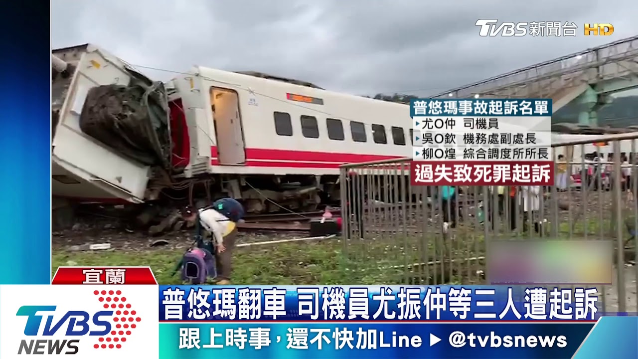 普悠瑪翻車 司機員尤振仲等三人遭起訴