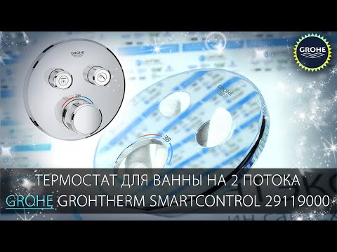 Virštinkinė dalis dušo maišytuvui Grohe, SmartControl apvali, 2 valdikliai video