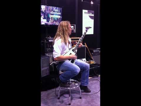 NAMM 2014 Chris Sanders at Eminence Speaker guitar solo