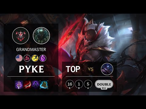 Pyke Top vs Jax - NA Grandmaster Patch 10.21