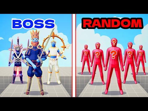 BOSS UNITS TEAM vs RANDOM UNITS TEAM | TABS - Totally Accurate Battle Simulator