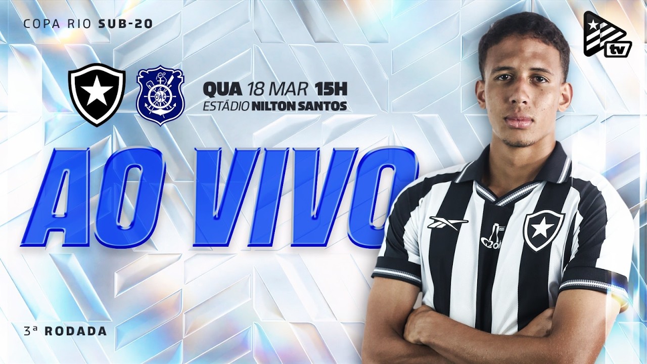 Assista AO VIVO: Botafogo recebe o Olaria em busca de mais uma vitória na Copa Rio Sub-20