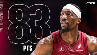 83 POINTS 🤯 Bam Adebayo passes Kobe Brya