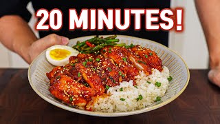 20 Minute Gochujang Glazed Chicken Rice: Your New Favorite Weeknight Dinner!