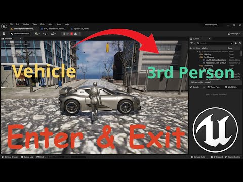 How to Enter & Exit a UE 5 Vehicle In 5 Min