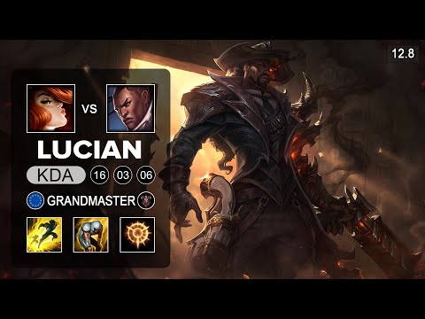 Lucian vs Miss Fortune ADC - EUW Grandmaster - Patch 12.8 Season 12