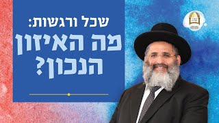 שכל ורגשות: מה האיזון הנכון? | סדרת חינוך ה'תשפ"ה - ספר חובת התלמידים | שיעור 24