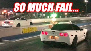 Grant Got SPANKED By a Mustang lol! ZR1 Fail...