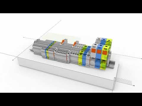 PUSH-IN rugós sínre szerelhető sorkapcsok és kiegészítők - WAGO TOPJOB®S