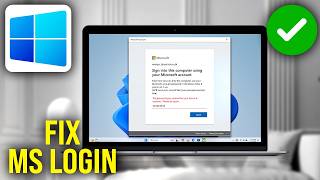 How To Fix Can't Login to Microsoft Account