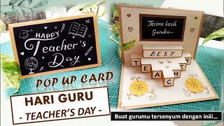 Download lagu DIY Kartu Ucapan Hari Guru / Teacher's Day Greeting Card / Pop Up Card / Kartu Ucapan Pop Up mp3