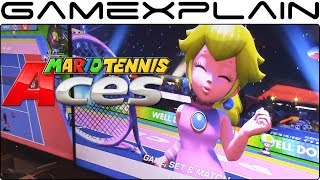 Mario Tennis Aces Gameplay - Peach vs Bowser (Nintendo Switch - London Comic Con)