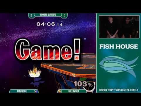 Fish House 3 SSBM - Unspecial (Falco) Vs. Greenwalk (Fox) Winners Quarters