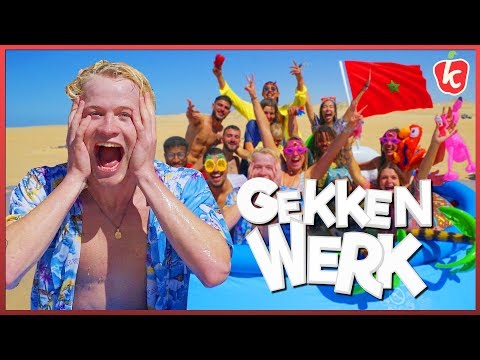 POOLPARTY IN WOESTIJN BINNEN 24 UUR | #1 GEKKENWERK | Kalvijn Video