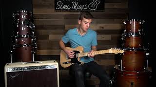 Video thumbnail for Fender Tone Master Deluxe Reverb Blonde Amp Demo | Sims Music by Sims Music