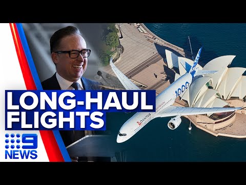 Qantas reveals plans for new non-stop international flights | 9 News Australia