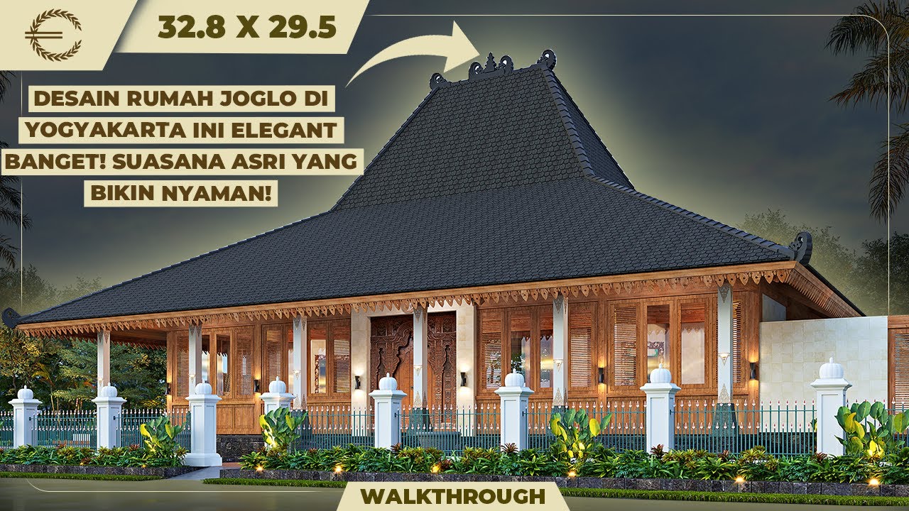 Video 3D Desain Rumah Tradisional Joglo Ndalem Retno 1 Lantai 