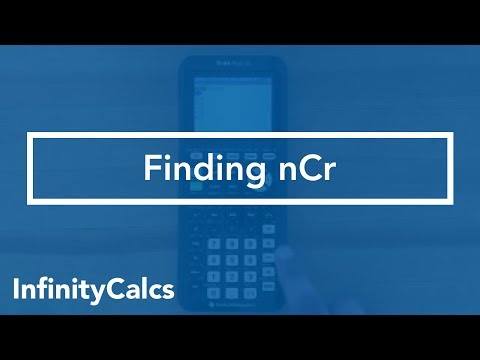 Where to find nCr (TI-84 CE Graphing Calculator) - YouTube