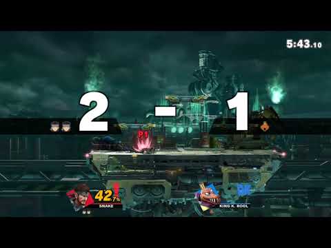 Smash Bros Ultimate Online: Snake vs King K. Rool (Taunt to get Bodied)