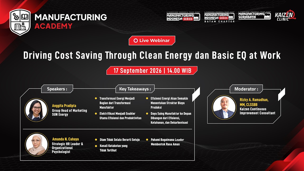 Pre Event MFI 2026 - Driving Cost Saving Trough Clean Energy dan Basic EQ at Work
