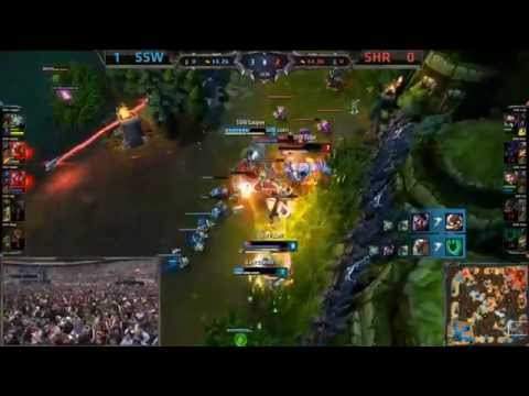 Botlane Insanity Teamfight Bloodbath - SSW vs SHR Game 2 (S4 Worlds)